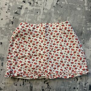 Floral Mini Skirt
